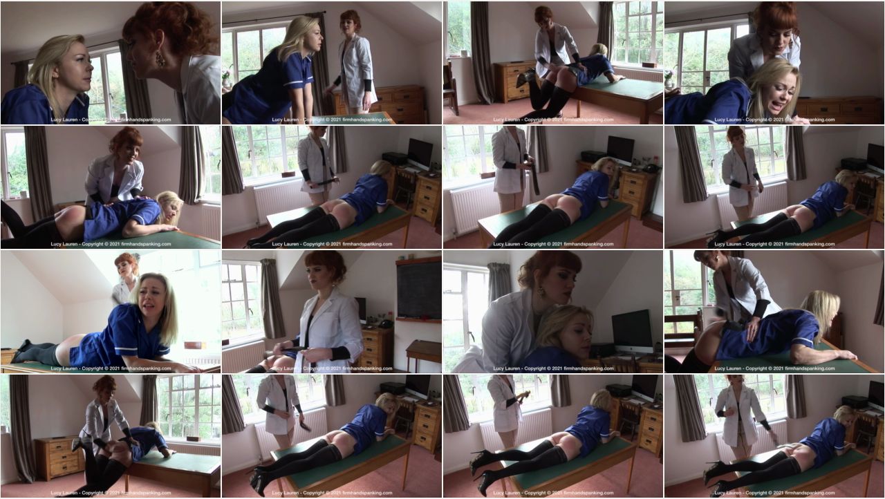 09.07.2021   clinic e screen - Firm Hand Spanking - MP4/HD – Lucy Lauren - The Clinic/Lucy Lauren spanked and strapped, bottom bare, for disrespecting her boss (Release date: Jul. 09, 2021)