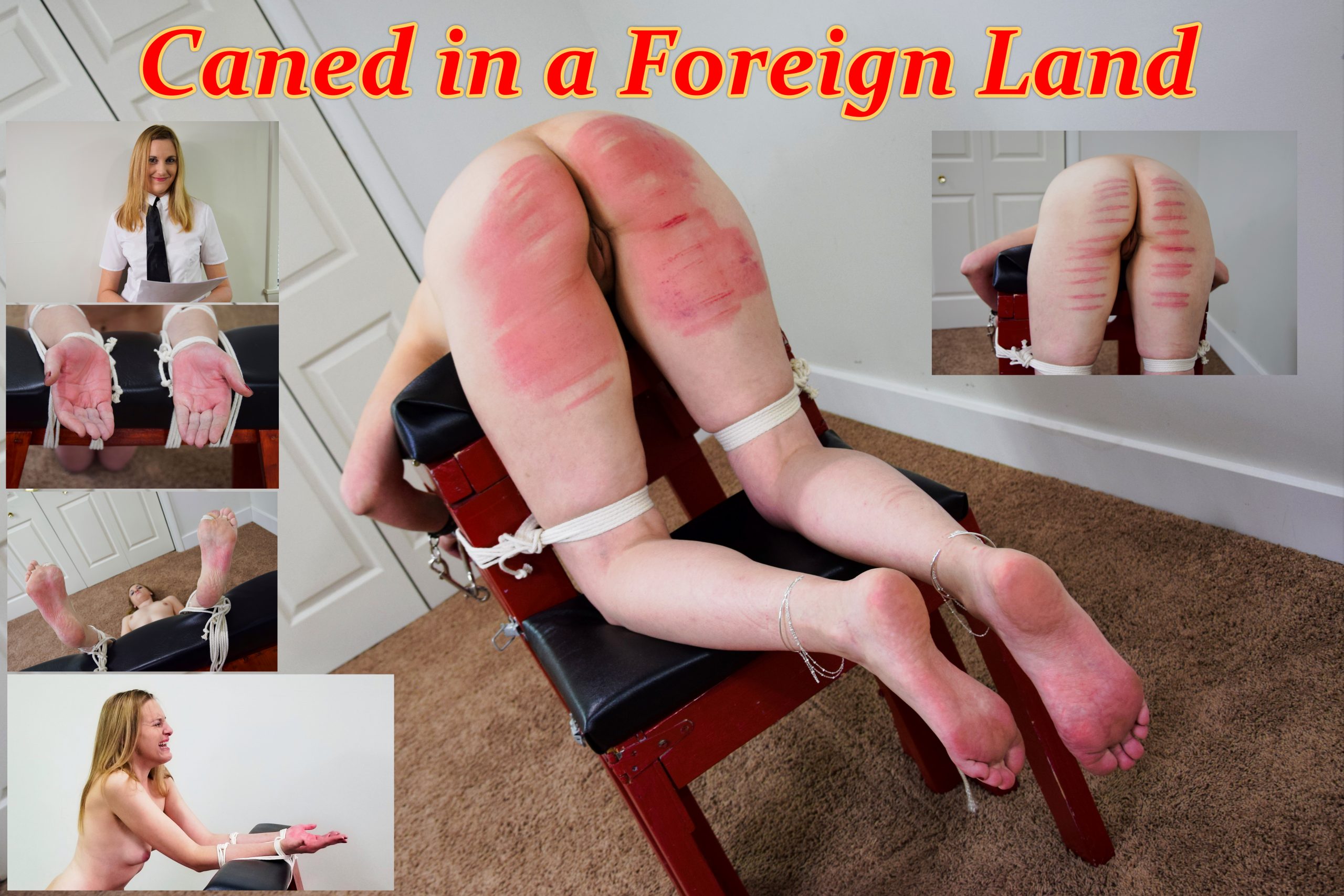 Universal Spanking and Punishments – MP4/Full HD –  Shy Sky – Caned in a Foreign Land (Exclusive)
