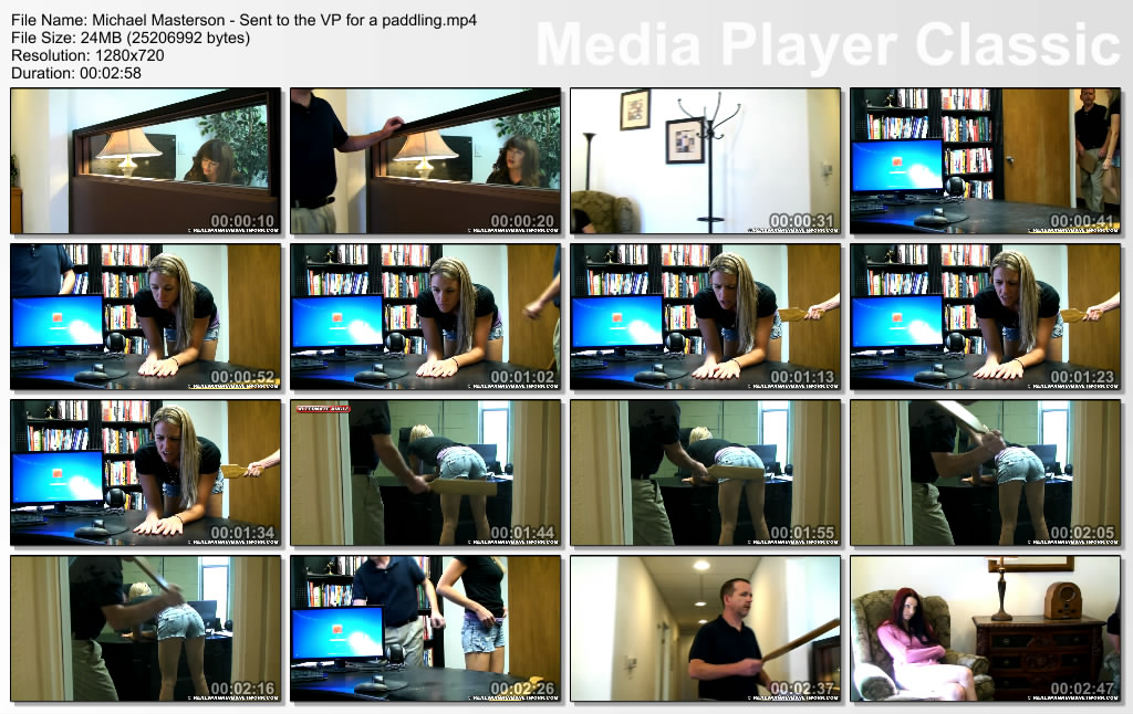 thumbs20230307222733 - Many Vids Spanking – MP4/Full HD –  Michael Masterson - Sent to the VP for a paddling