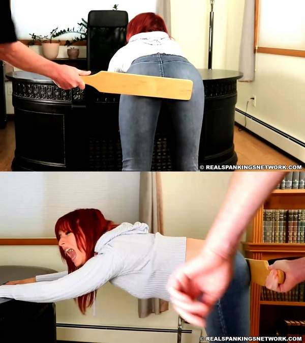 Real Spankings Institute – MP4/HD – Cara: Paddled by The Principal